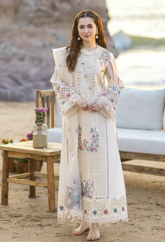 3pcs women's unstitched Embroidered suit